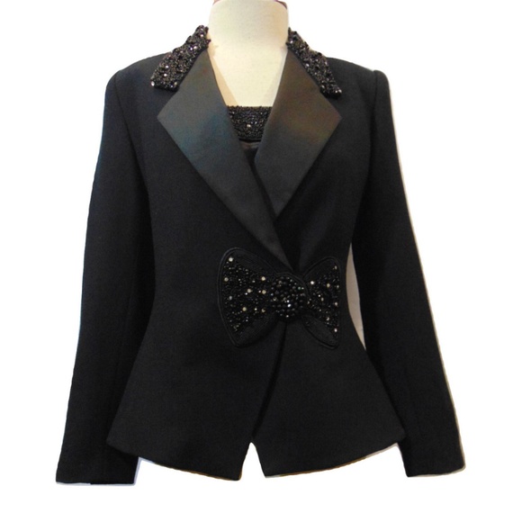 Vintage Nolan Miller evening jacket and top set